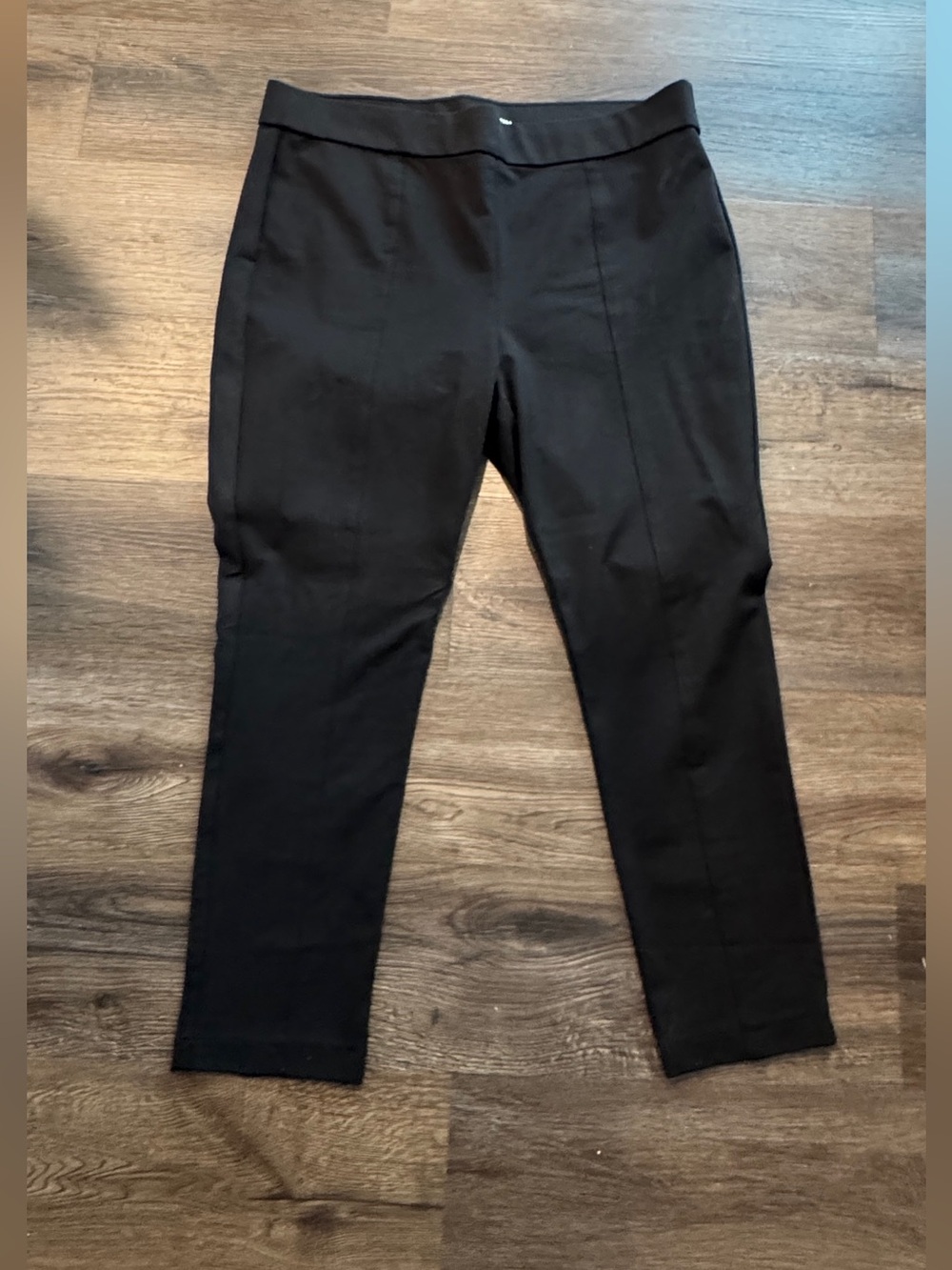 Anne Klein Black Ankle Ponte Pants